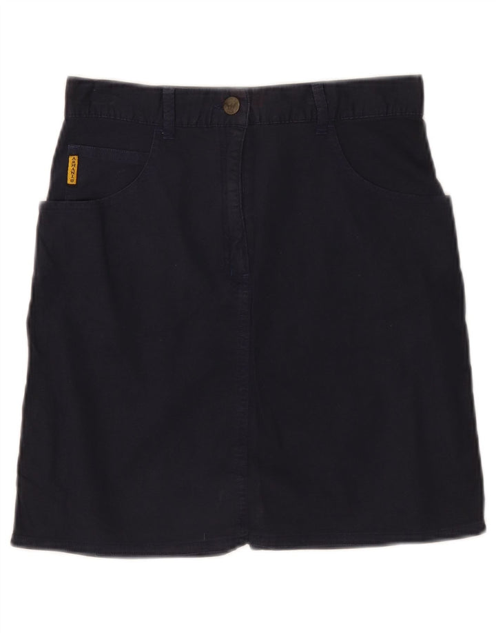 GIORGIO ARMANI Girls Pencil Skirt 11-12 Years W26  Navy Blue Cotton