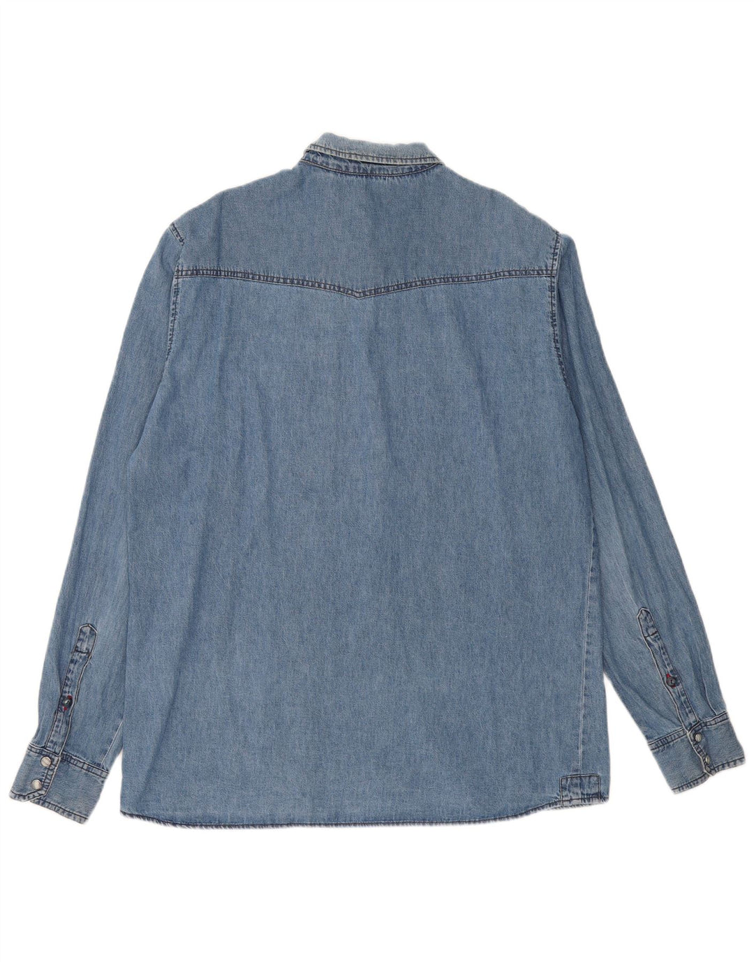 Charro Mens Denim Shirt 2XL Blue Cotton