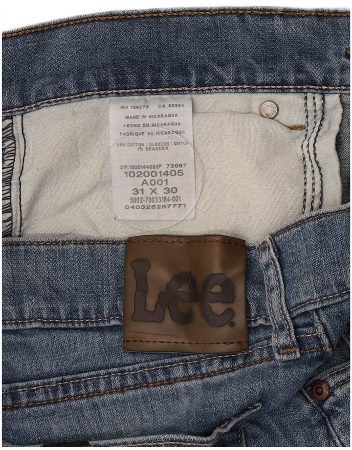 Lee Mens Slim Jeans W31 L30 Blue Cotton