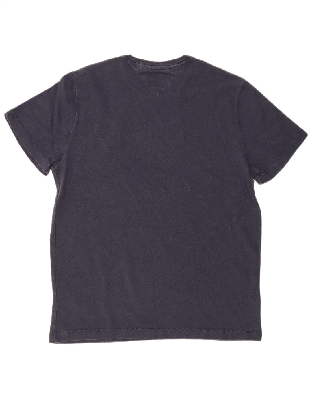 TOMMY HILFIGER Mens T-Shirt Top Medium Navy Blue Cotton