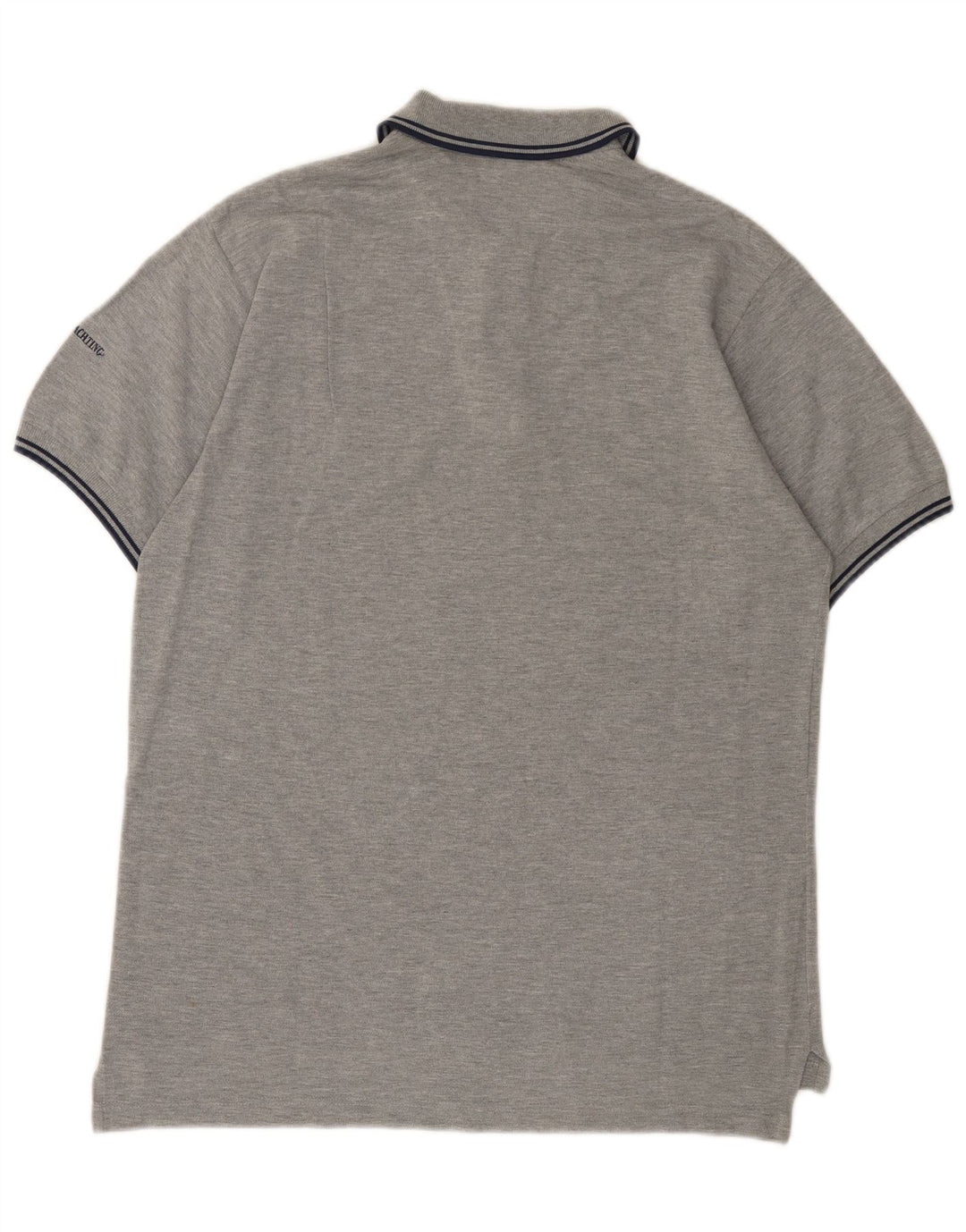 Marina Yachting Mens Graphic Polo Shirt Medium Grey Cotton