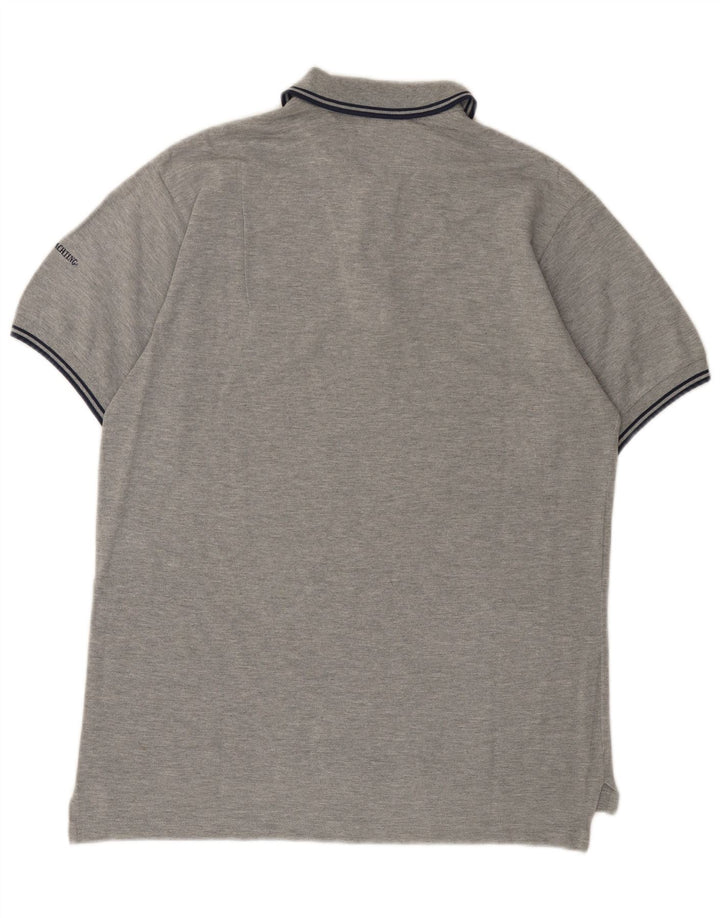 Marina Yachting Mens Graphic Polo Shirt Medium Grey Cotton