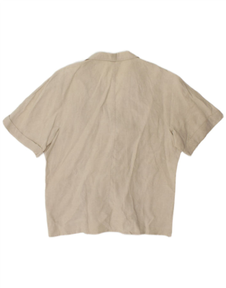 Max Mara Womens Double Breasted Blazer Jacket UK 14 Medium Beige