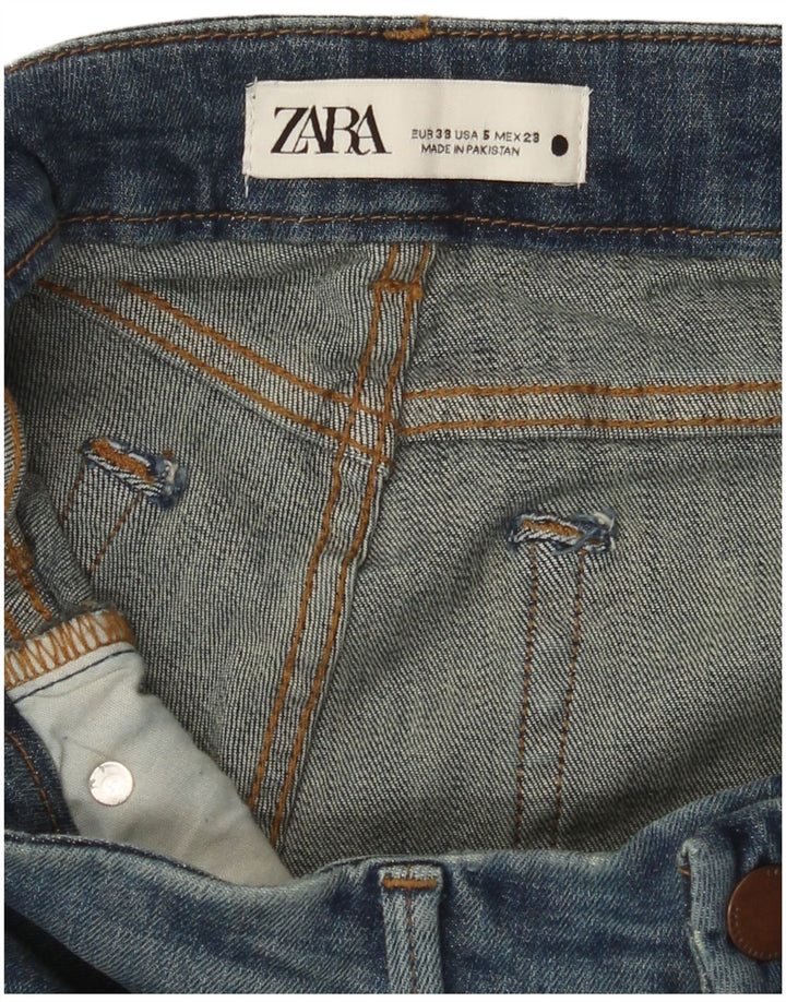 ZARA Womens Bootcut Jeans EU 38 Small W28 L33 Blue