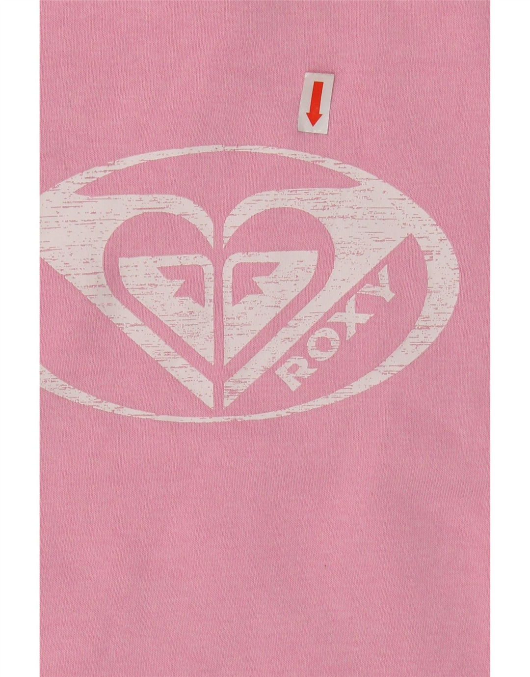 ROXY Womens Graphic Sweatshirt Jumper UK 14 Medium Pink Cotton