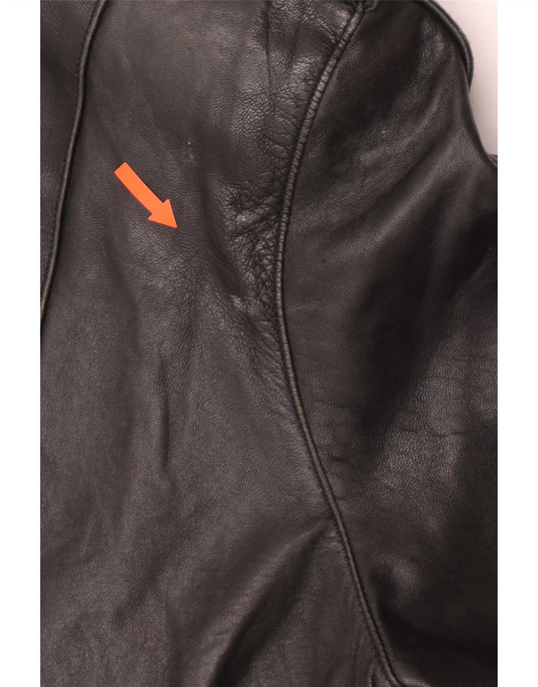 Vintage Womens Leather Biker Jacket EU 40 Medium Black