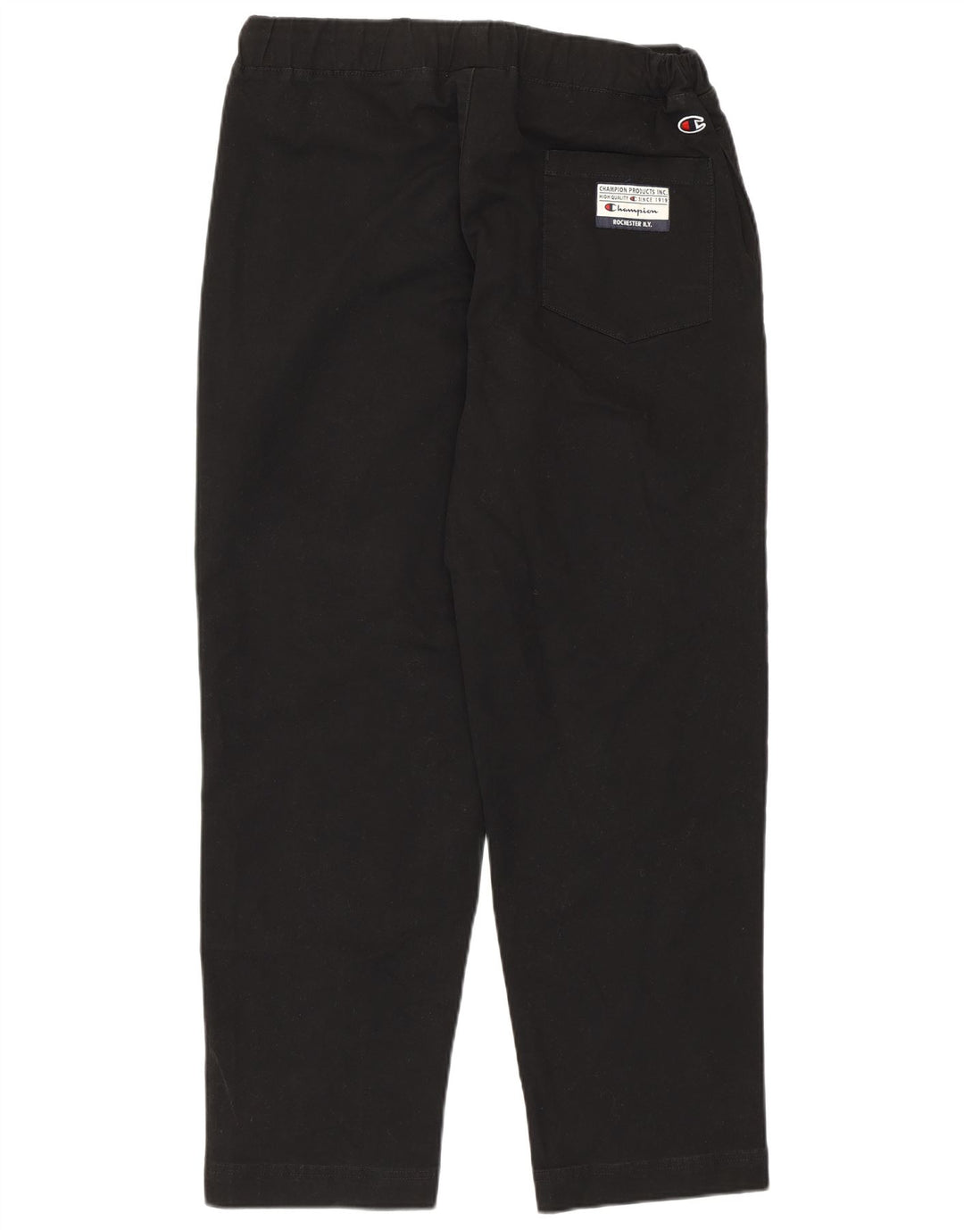 Champion Mens Graphic Tracksuit Trousers Large  Black Cotton