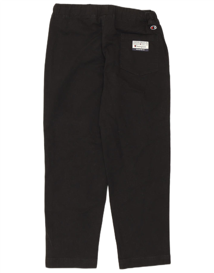 Champion Mens Graphic Tracksuit Trousers Large  Black Cotton