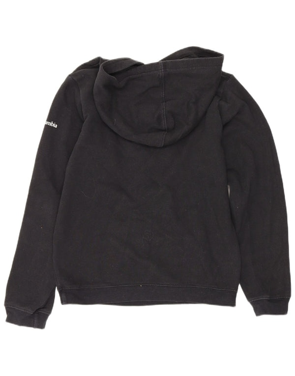 Columbia Boys Graphic Hoodie Jumper 10-11 Years Medium Black Cotton