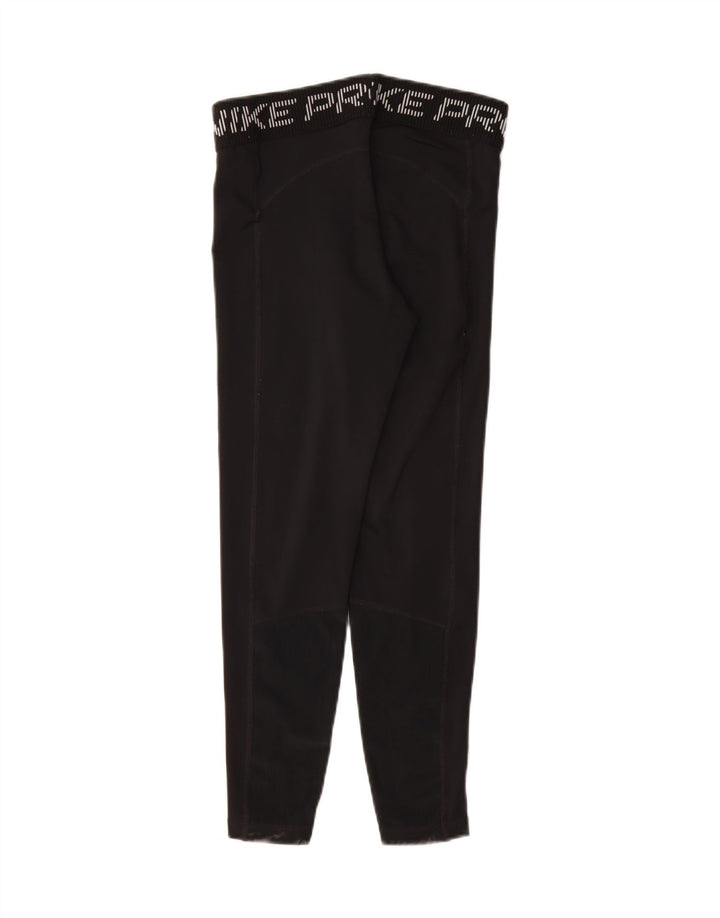 Nike Womens Dri Fit Graphic Leggings UK 10 Small  Black