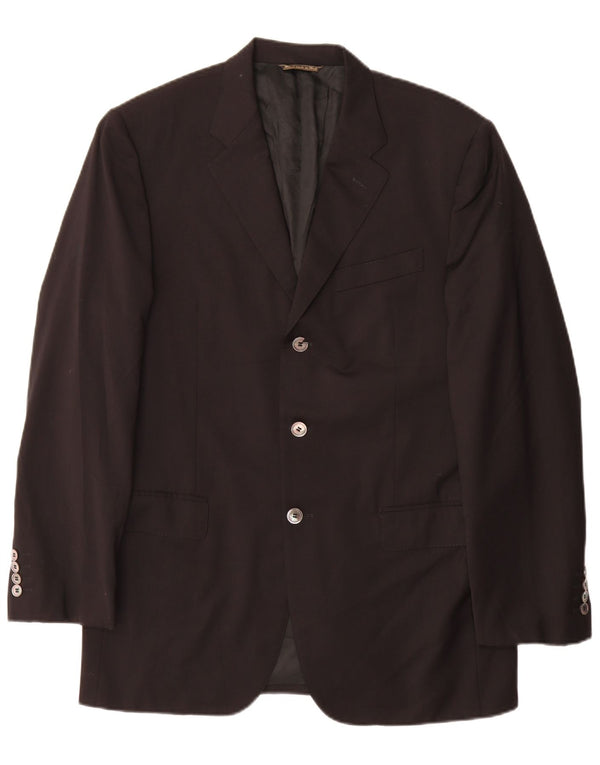 Cerruti 1881 Mens 3 Button Blazer Jacket IT 50 Large Black
