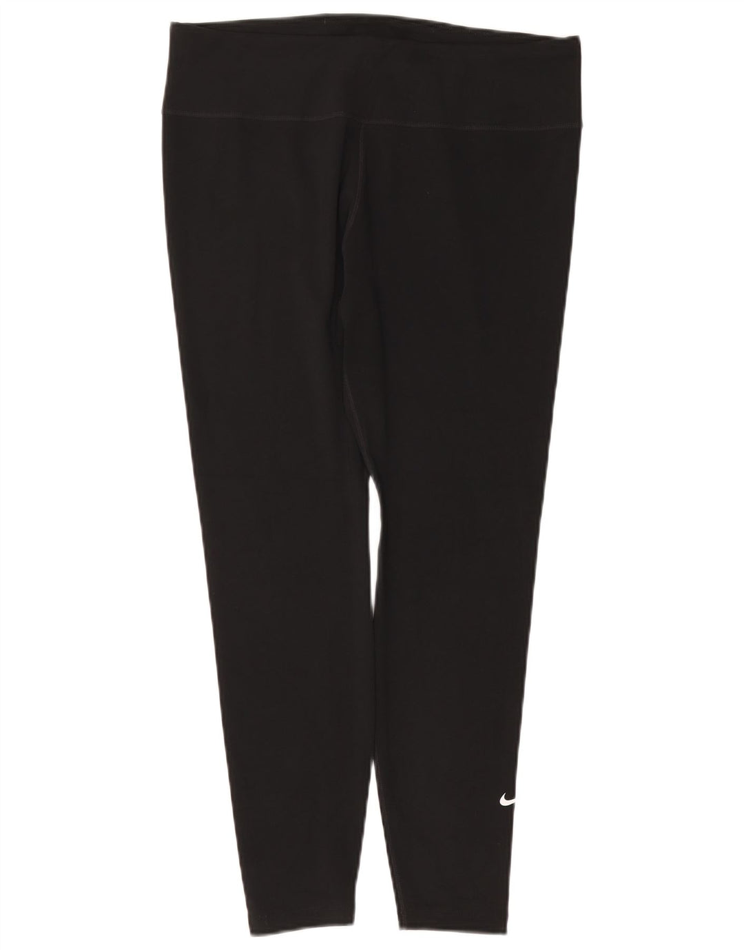 NIKE Womens Dri Fit Leggings UK 18 XL Black Polyester