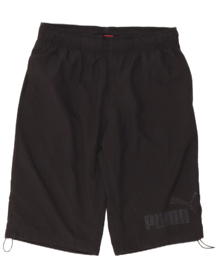 Puma Mens Graphic Sport Shorts Large Black Polyester