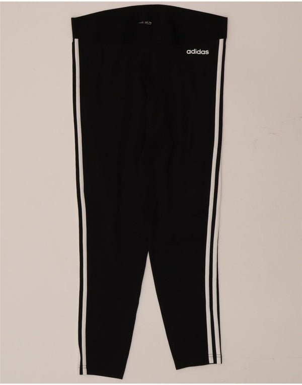 Adidas Womens Leggings UK 16/18 Large Black Cotton