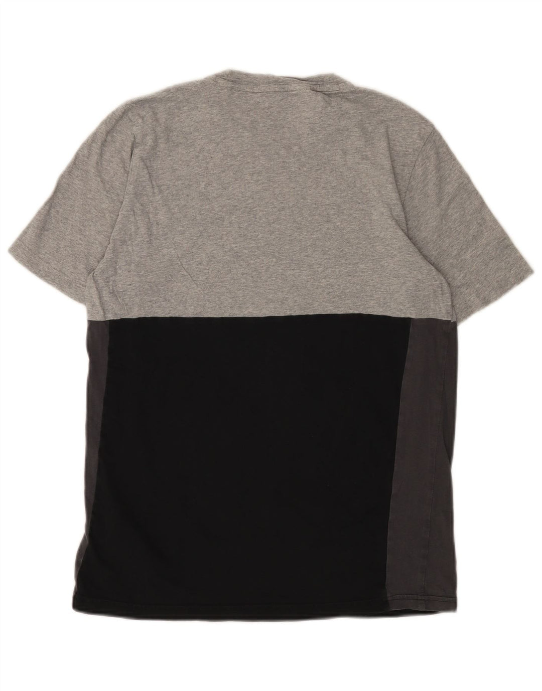 ADIDAS Boys Graphic T-Shirt Top 15-16 Years Grey Colourblock Cotton