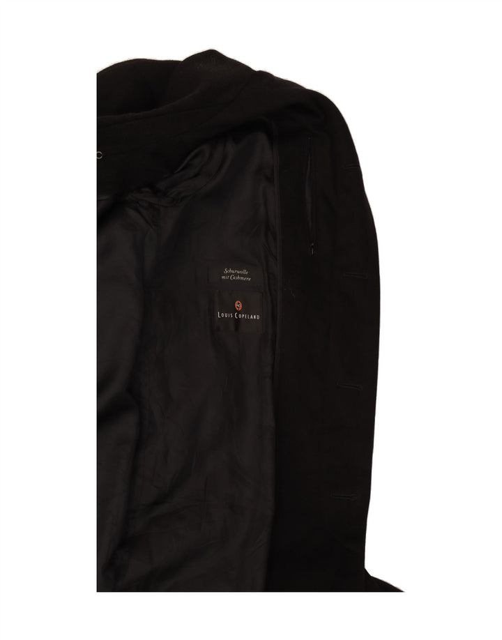 SCHNEIDERS Mens Overcoat UK 38 Medium Black Wool