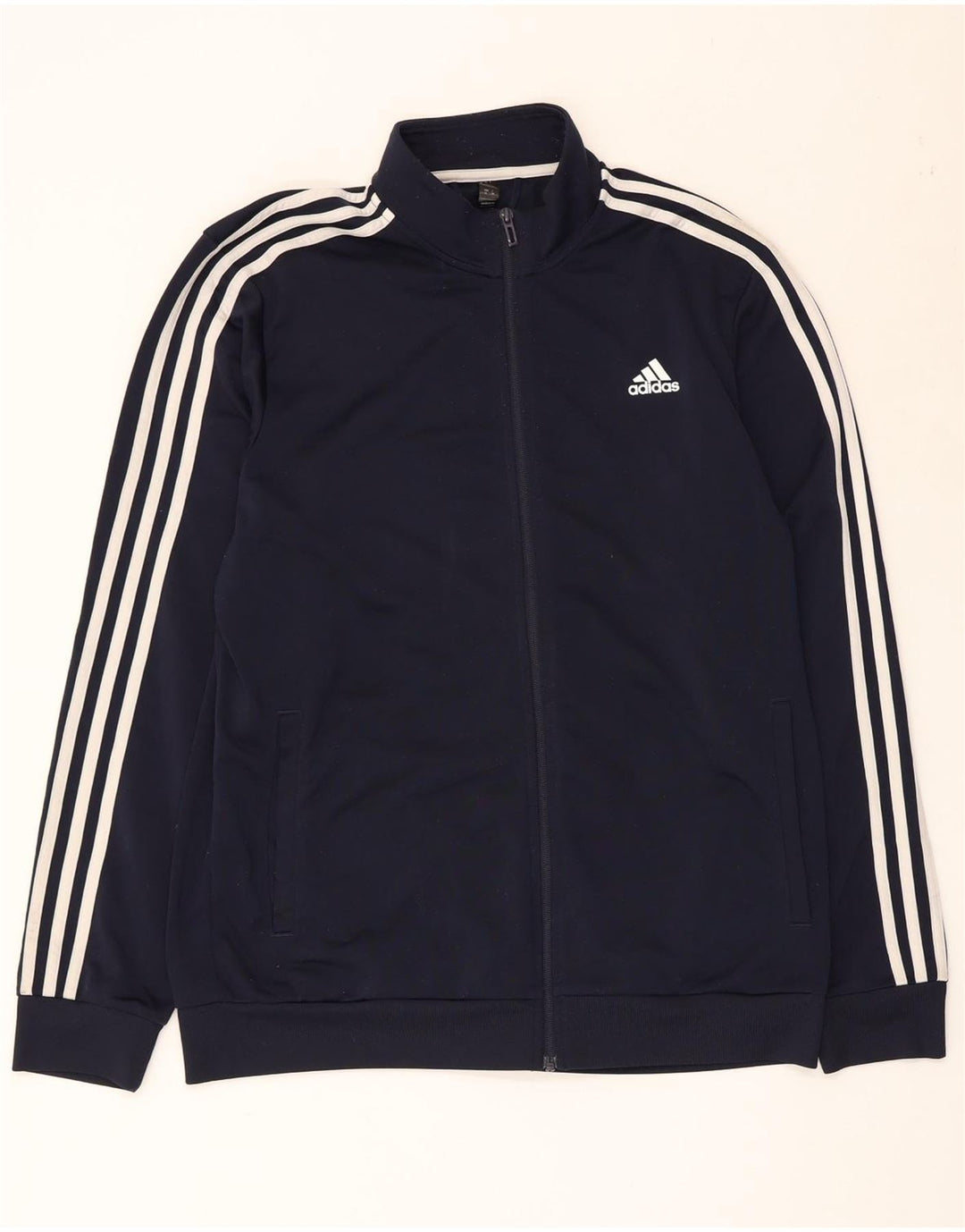 Adidas Mens Tracksuit Top Jacket Large Navy Blue