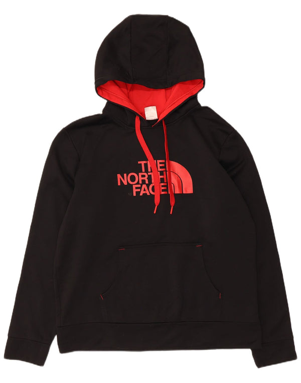 The North Face Mens Graphic Hoodie Jumper Large Black Polyester