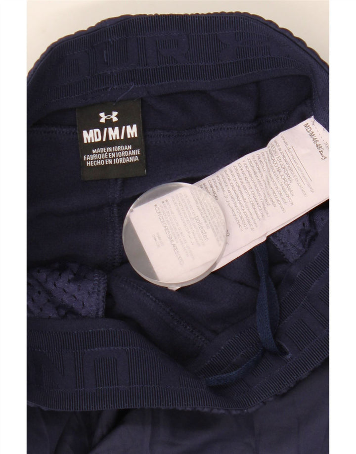 Under Armour Mens Graphic Tracksuit Trousers Joggers Medium Navy Blue