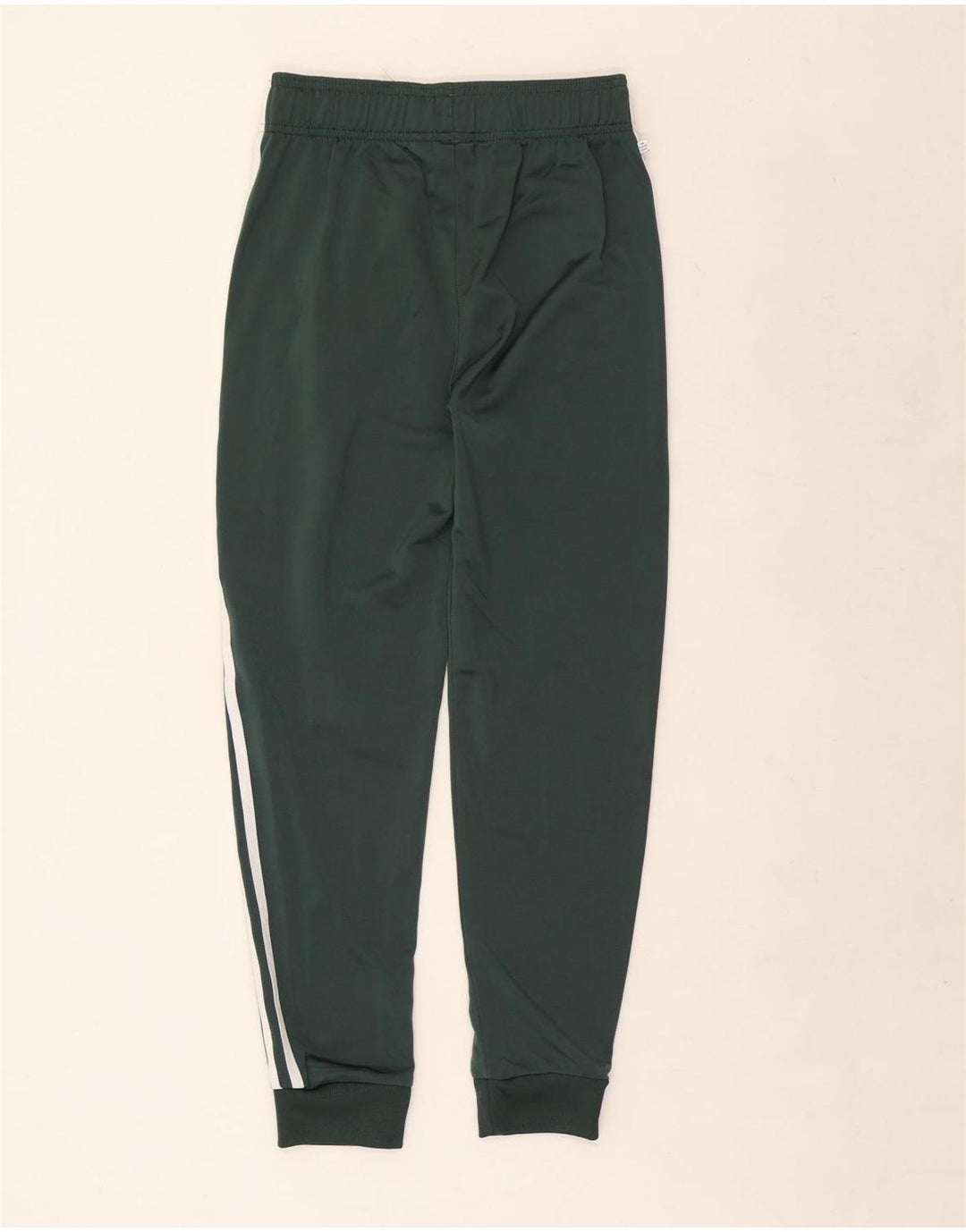 Adidas Boys Tracksuit Trousers Joggers 12-13 Years  Green Polyester