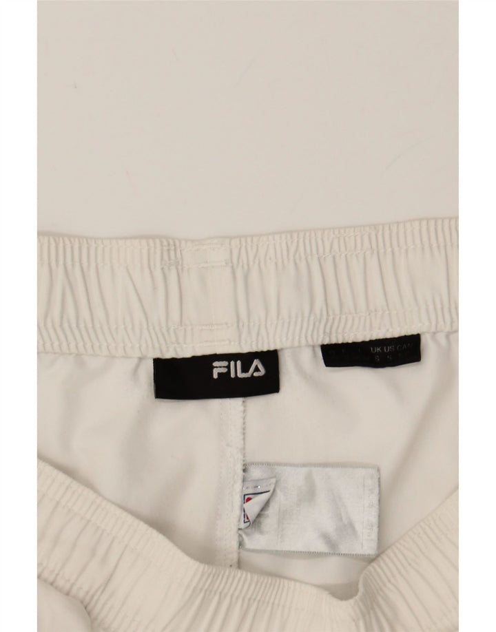 FILA Mens Sport Shorts Small  White Polyester Vintage Fila and Second-Hand Fila from Messina Hembry 