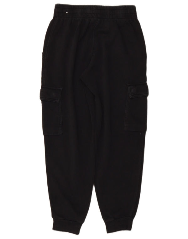 NIKE Boys Cargo Tracksuit Trousers Joggers 10-11 Years Medium Black Cotton