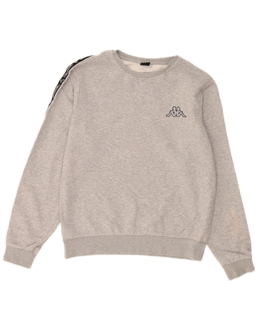 KAPPA Mens Graphic Sweatshirt Jumper Large Grey Cotton