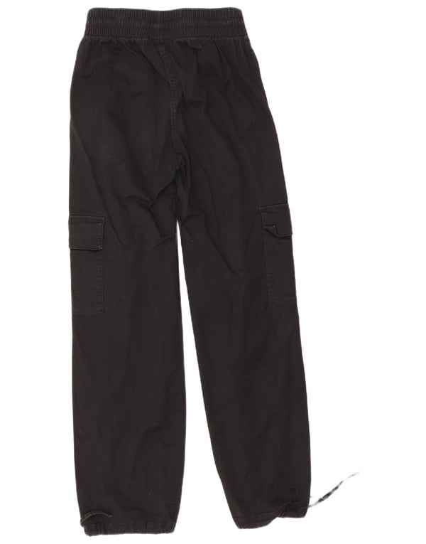 Adidas Womens Loose Fit Joggers Cargo Trousers UK 8/10 Small Black Cotton