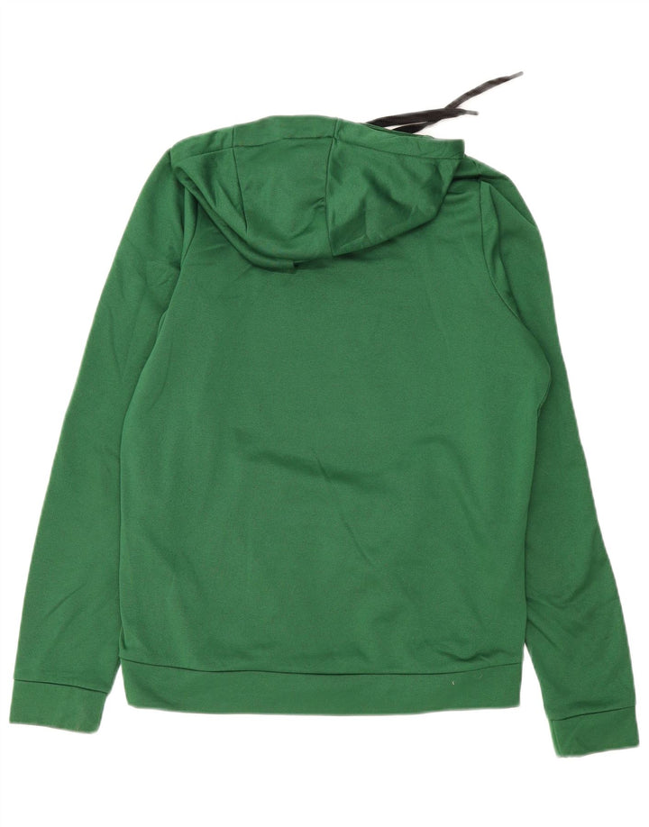 NIKE Mens Dri Fit Graphic Hoodie Jumper Medium Green Polyester