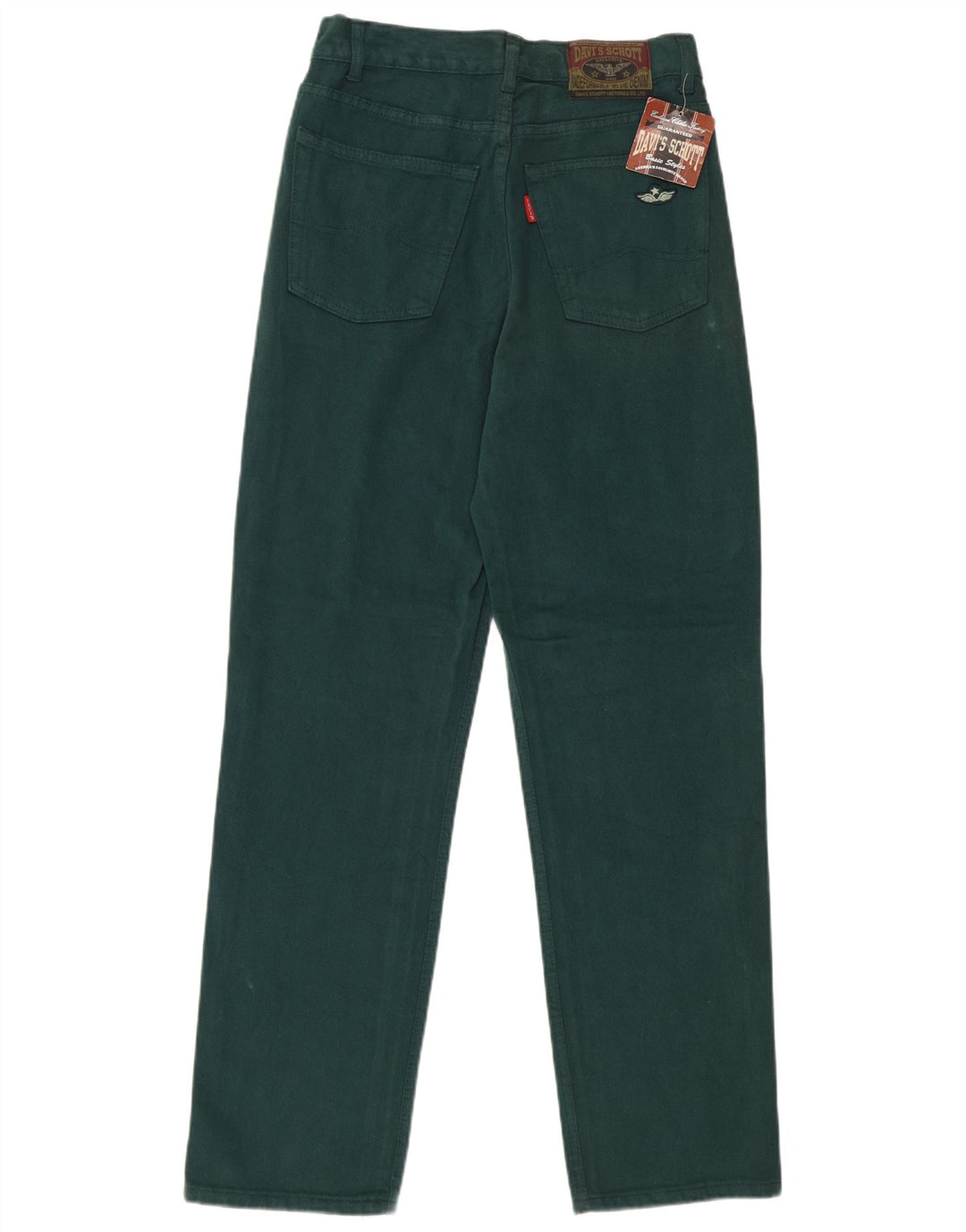 Vintage Womens High Waist Jeans IT 44 Medium W28 L31 Green