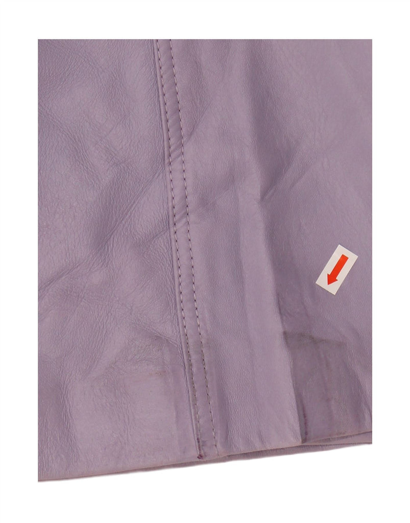 ESCADA Womens 1 Button Leather Blazer Jacket EU 38 Medium Purple Lambskin Vintage Escada and Second-Hand Escada from Messina Hembry 