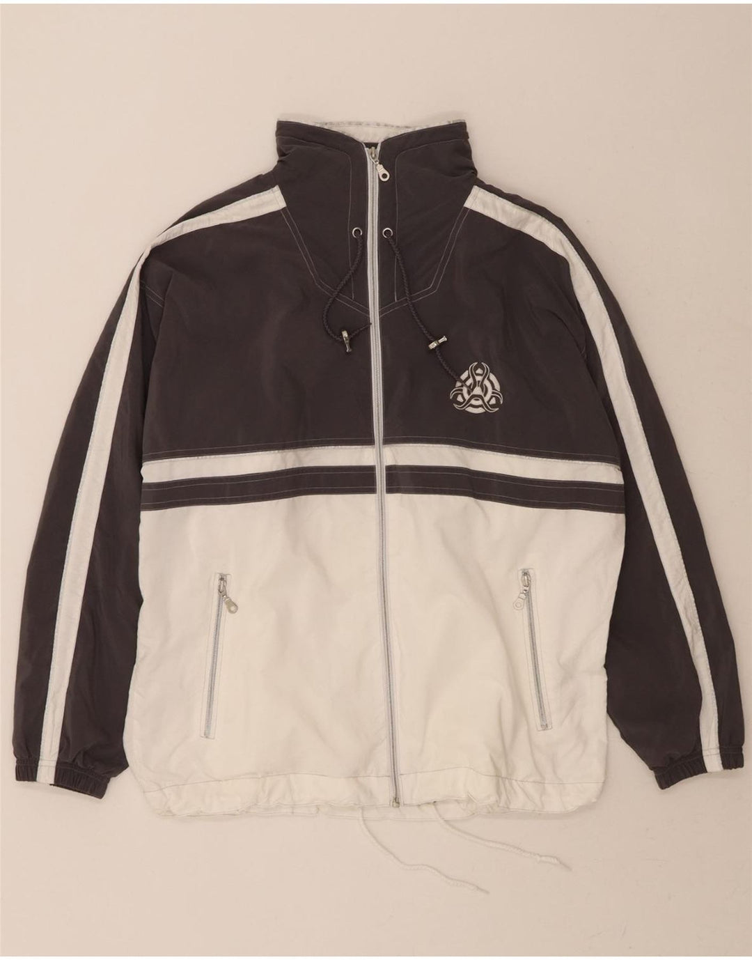 WALBUSCH Mens Tracksuit Top Jacket UK 40/42 Medium Black Colourblock Vintage Walbusch and Second-Hand Walbusch from Messina Hembry 