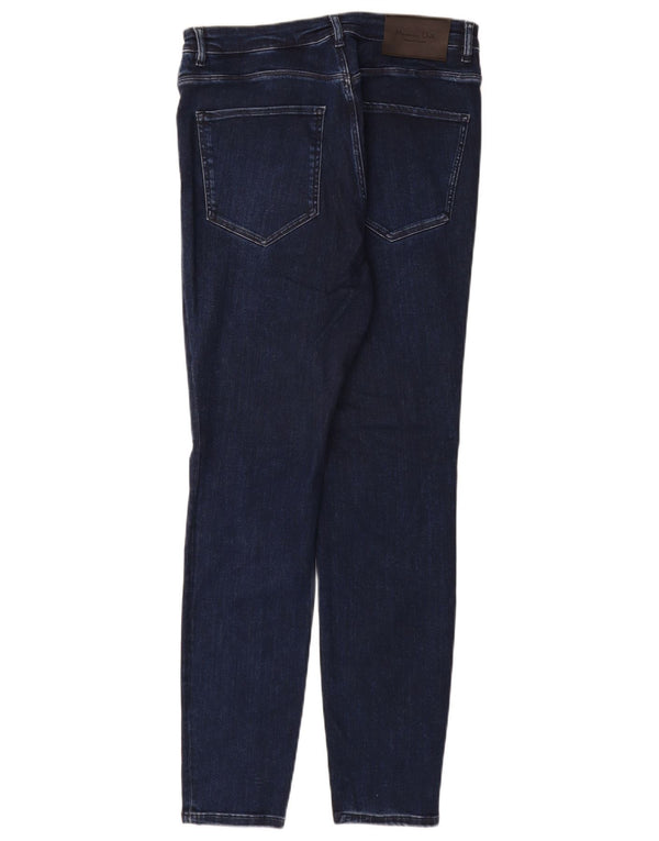 Massimo Dutti Womens Skinny Jeans EU 42 Large W32 L30 Navy Blue