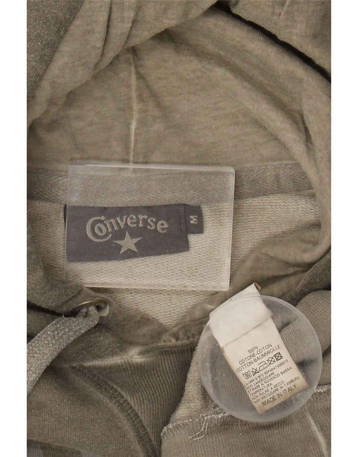CONVERSE Mens Athletic Dept Graphic Hoodie Jumper Medium Grey Cotton