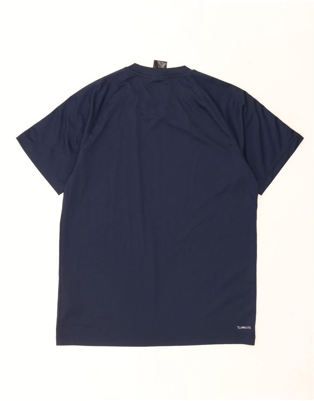 ADIDAS Mens Climalite T-Shirt Top Medium Navy Blue Polyester