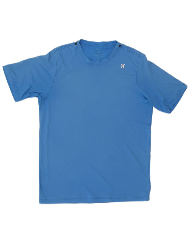 Hurley Mens T-Shirt Top Large Blue