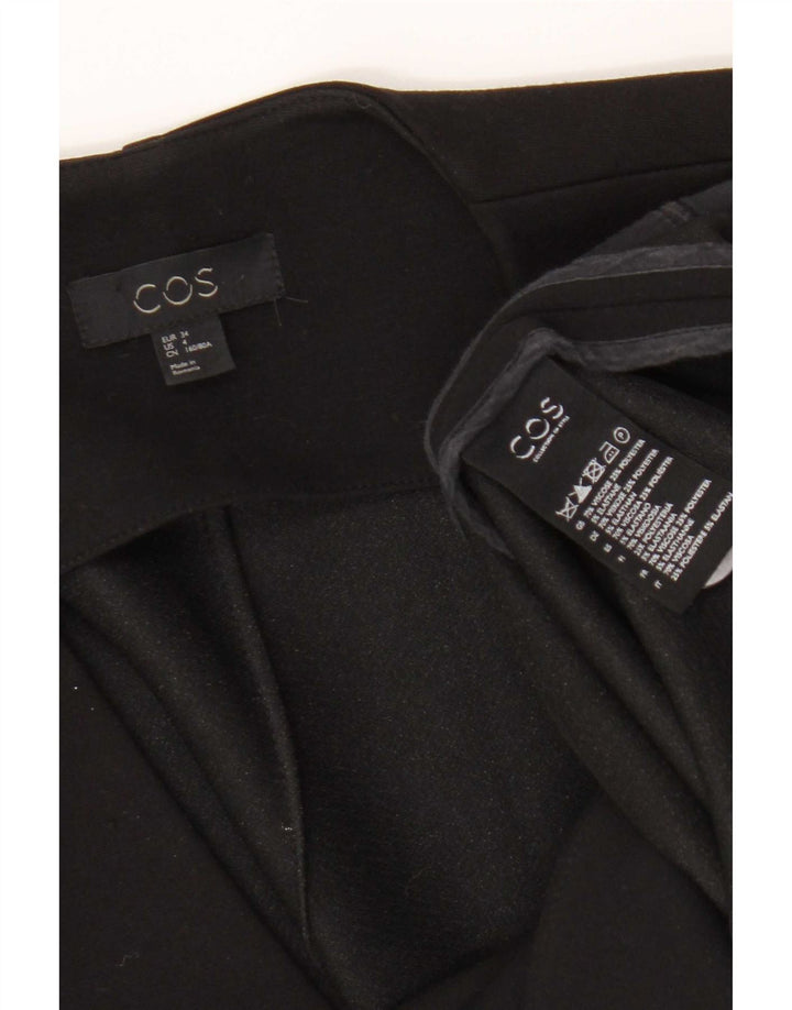 Cos Womens Open Blazer Jacket EU 34 XS Black Viscose