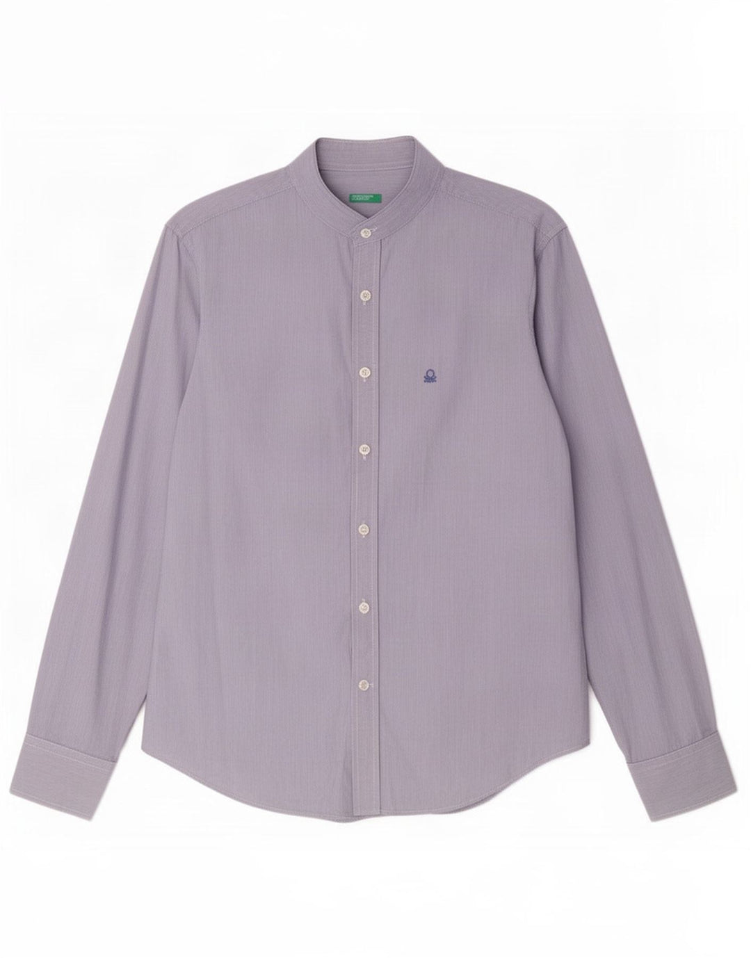 Benetton Mens Shirt Small Blue Pinstripe