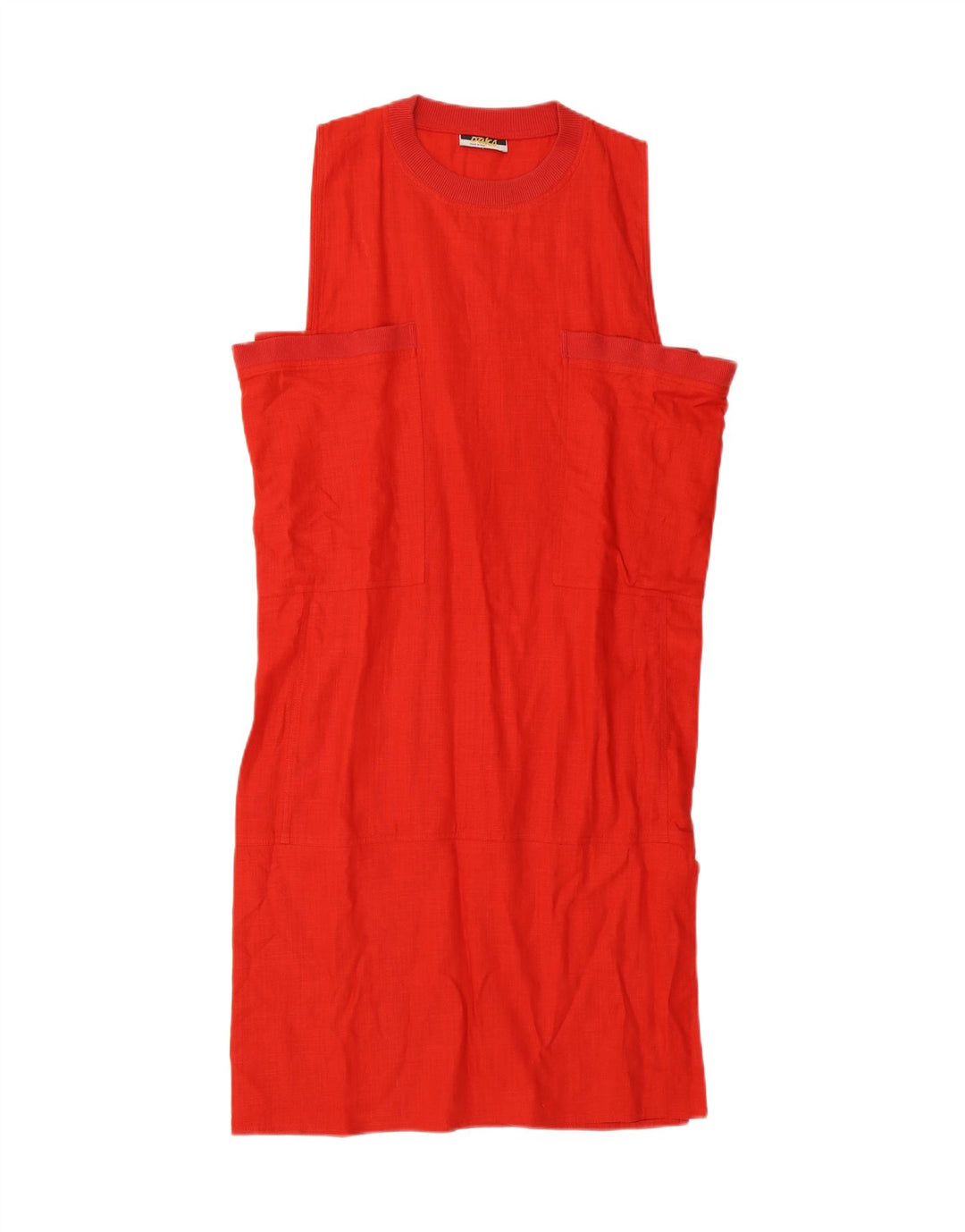 OAKS Womens Sleeveless Shift Dress IT 44 Medium Red Vintage Oaks and Second-Hand Oaks from Messina Hembry 