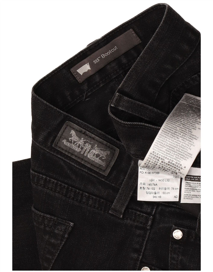 Levi's Womens 515 Bootcut Jeans US 10 Large W30 L32 Black Cotton