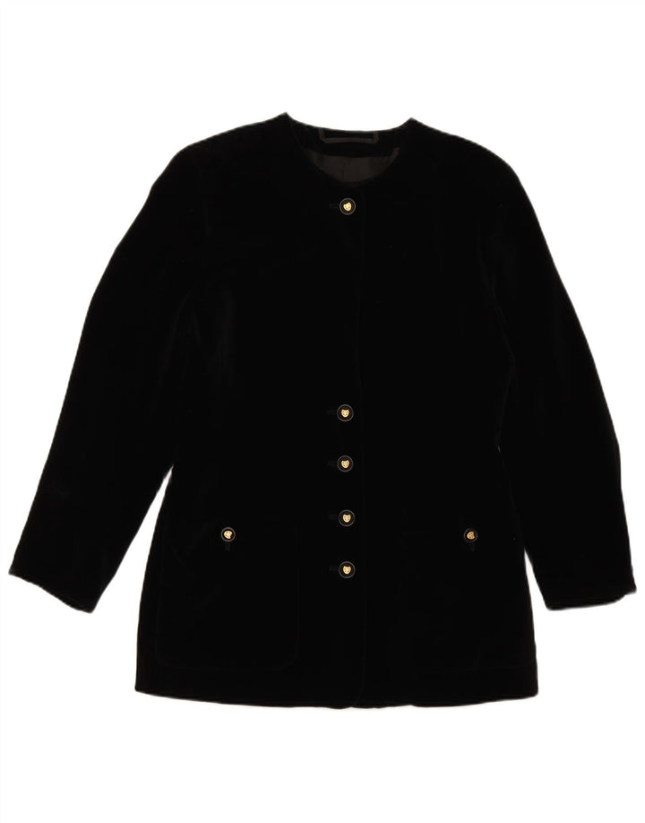 BOGNER Womens 5 Button Blazer Jacket UK 14 Medium Black