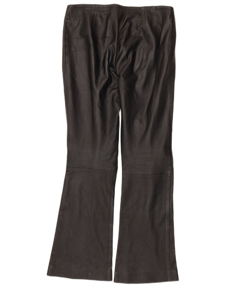 VINTAGE Womens Bootcut Casual Trousers EU 40 Medium W30 L31 Black