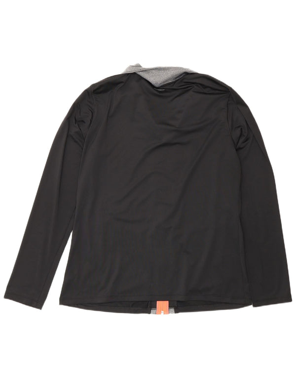 New Balance Mens Tracksuit Top Jacket Large Black Colourblock Polyester