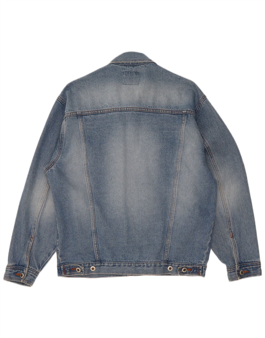 Master Mens Denim Jacket UK 38 Medium Blue Cotton