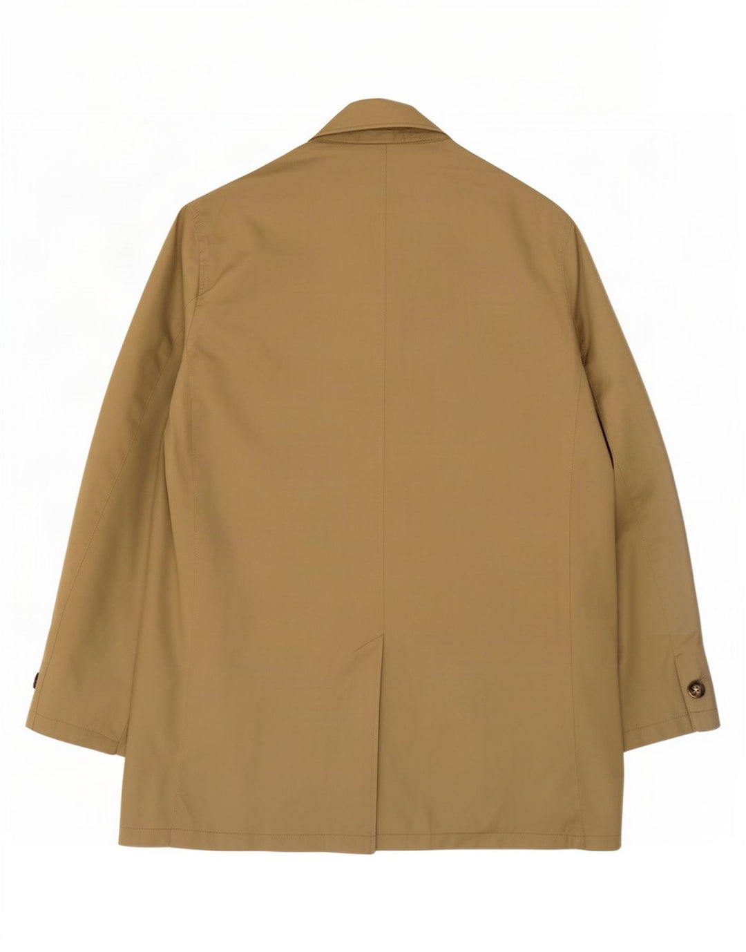 Marks & Spencer Mens Overcoat UK 40 Large Khaki Polyester