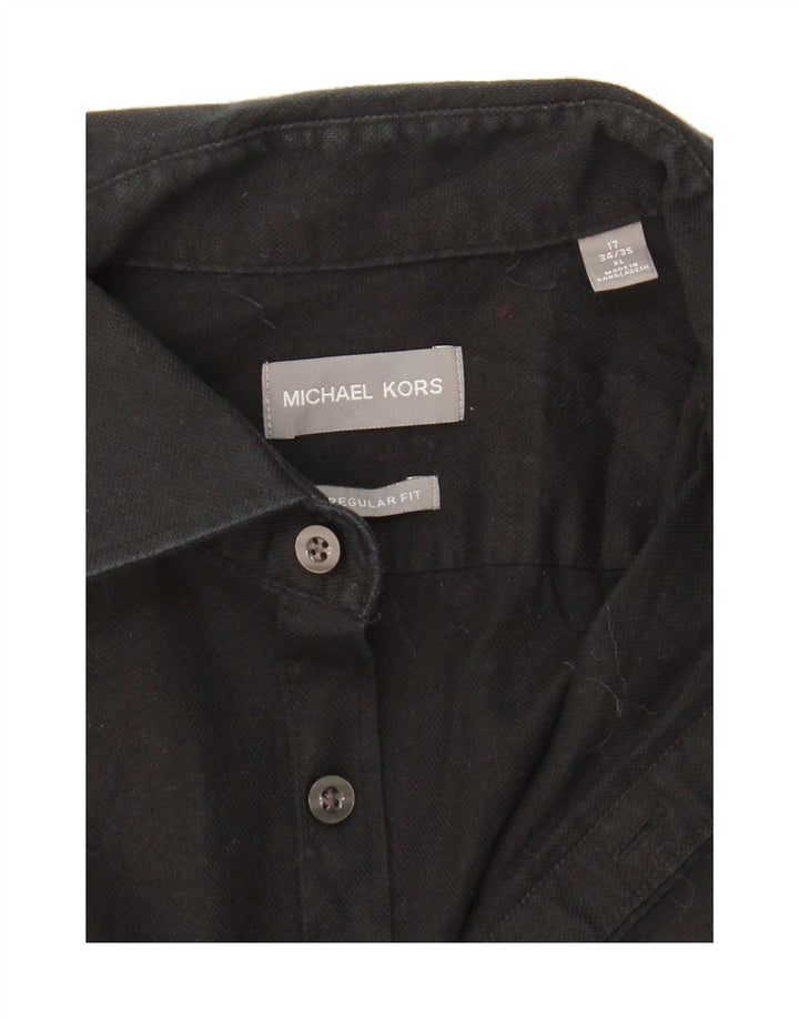 MICHAEL KORS Mens Shirt Size 17 XL Black Cotton Vintage Michael Kors and Second-Hand Michael Kors from Messina Hembry 