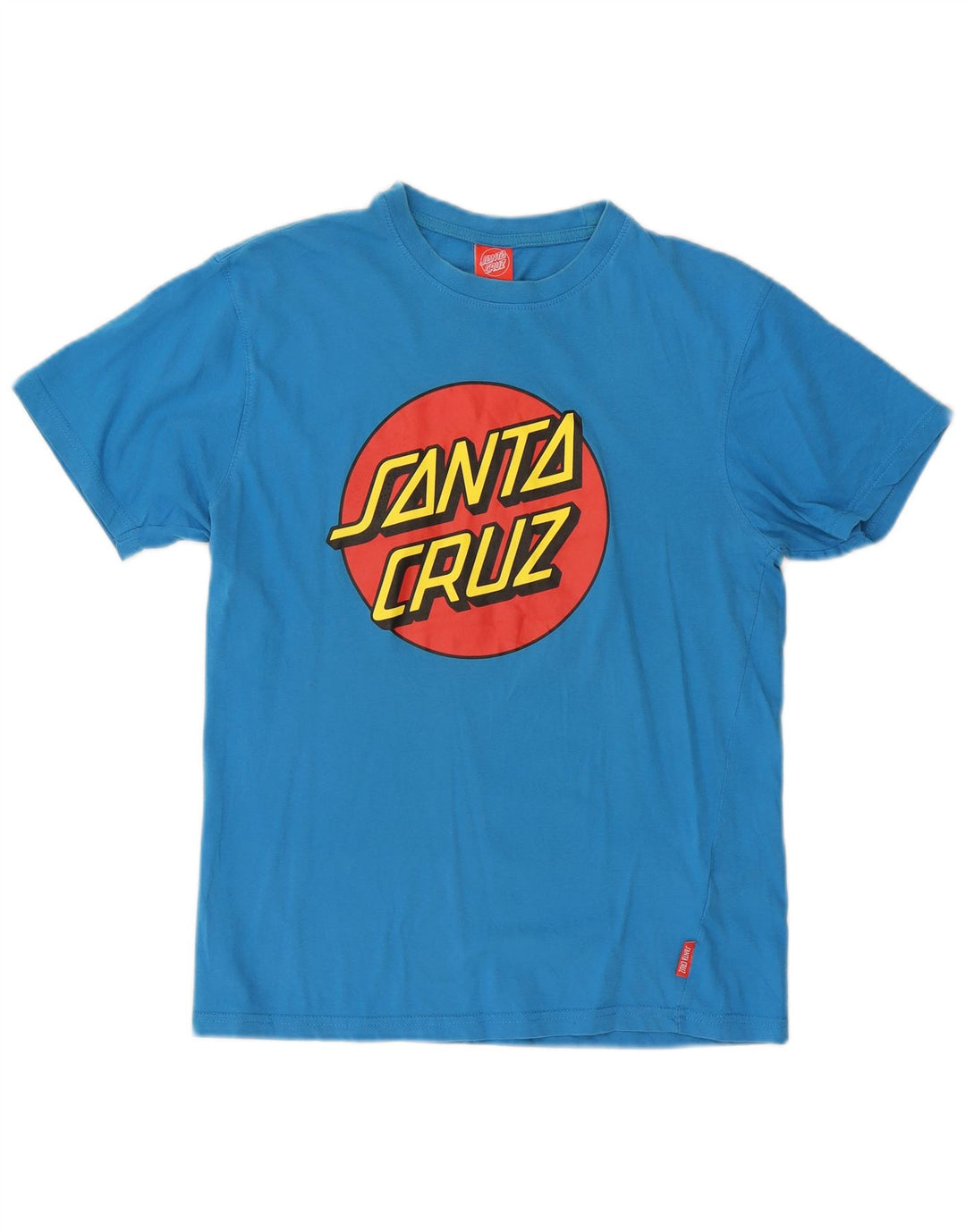 Santa Cruz Mens Graphic T-Shirt Top Medium Blue Cotton