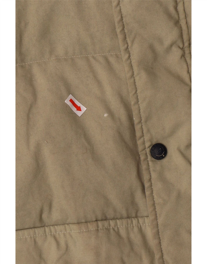 Asics Mens Padded Gilet UK 40 Large Beige Polyamide