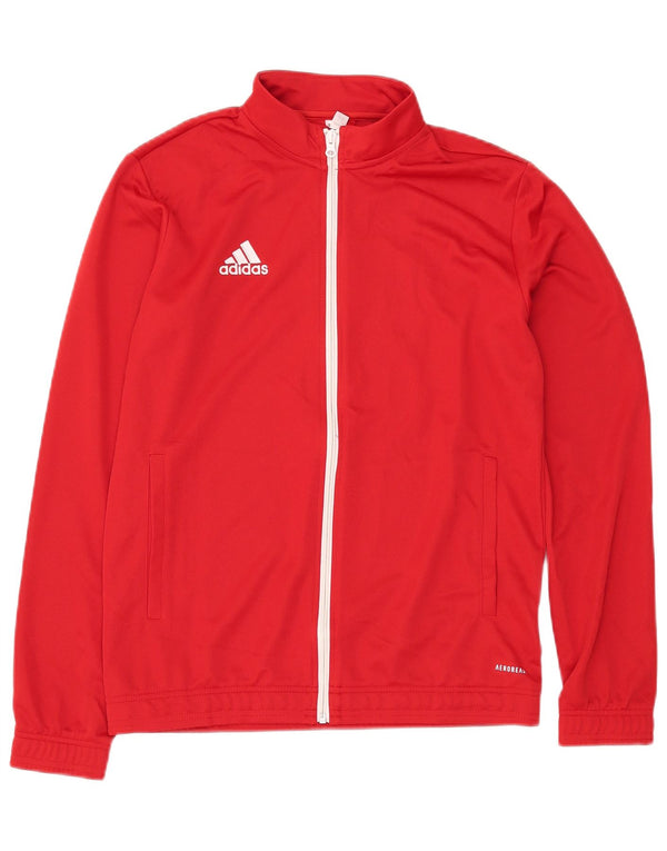Adidas Mens Aeroready Tracksuit Top Jacket Medium Red Polyester
