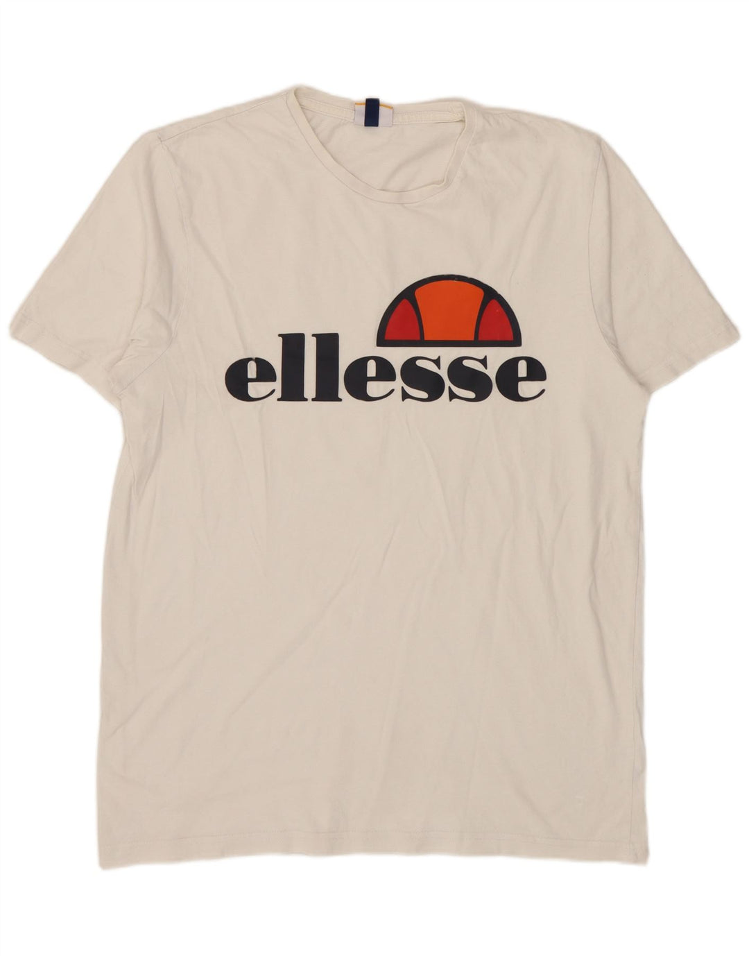 Ellesse Mens Graphic T-Shirt Top Large White